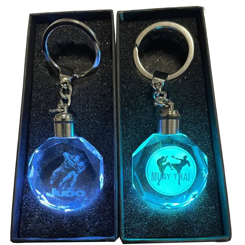 Manufacture Personalized Korean Boxing Judo Kungfu Taekwondo Hard Enamel Key Chains Keyrings Pendant Custom Judo Keychain