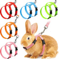Adjustable Rabbit Harness Leash Bunny Harness Leash  Pet Walk Running Jogging Rope  Bunny Cat Small Pet Animals Harness Leash