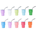 Mini Sublimation Stainless Steel Miniature Shot Tumbler Cups Glasses Drinking Insulated Tumbler with Lid and Straw