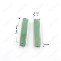 Natural Gemstone Rectangular Strip Stone Cuboid Shape Pendants for Earrings