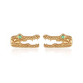 LOZRUNVE 925 Sterling Silver Fine Jewelry Animal Crocodile Stud Earring Findings
