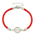 Bangle Base Bracelet Blank Bezel Trays Setting Cabochon Cameo Stainless Steel DIY Bracelets Findings Jewelry Accessories