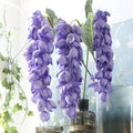 E-22100 Hot Sale New Product Artificial Wedding Floral Wisteria Flower Photo Props Background Flowers Silk Lantern  Floral