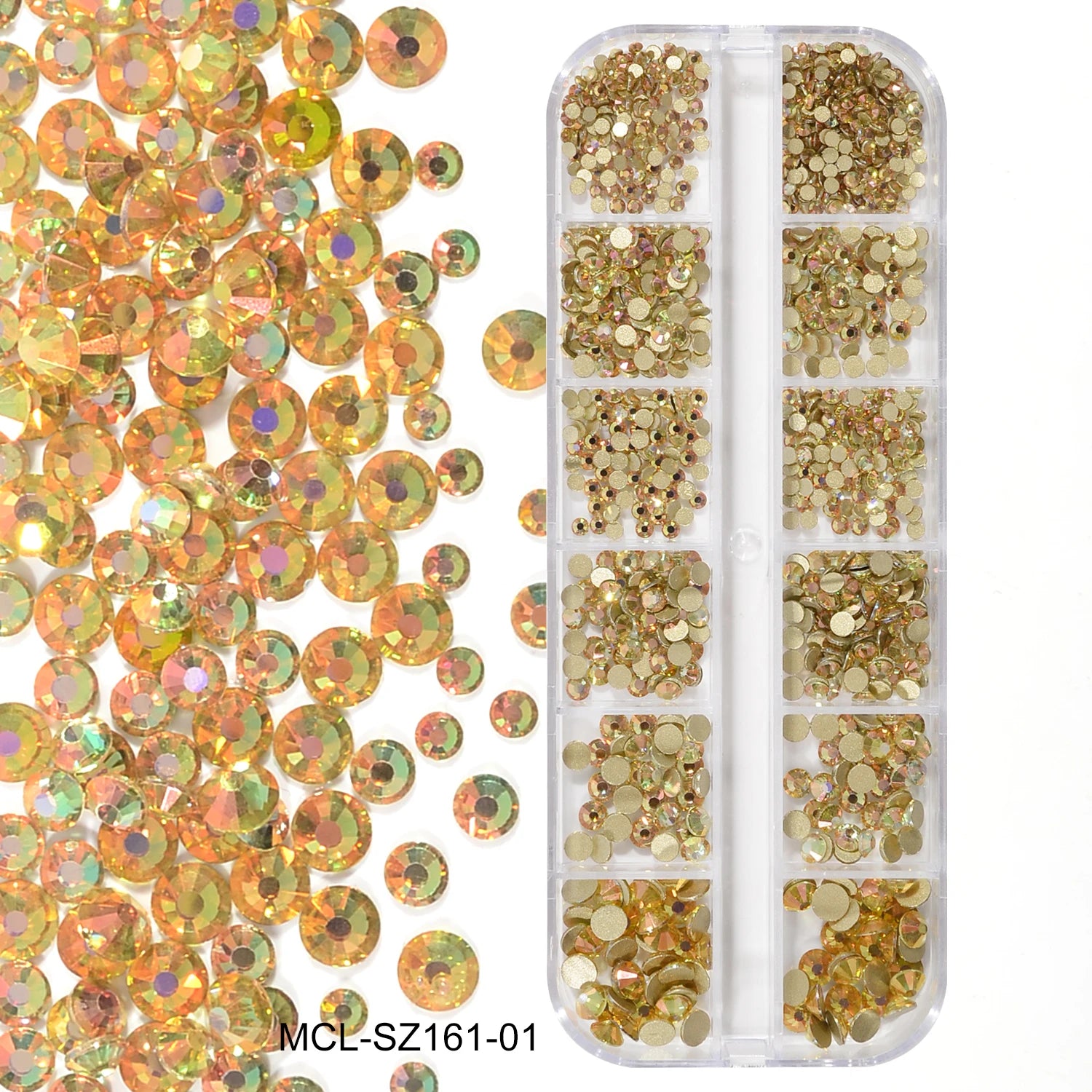 3D DIY Shiny Nail Art Crystal Rhinestones Kit Crystal Nail Jewelry Accessories Nail Art