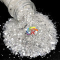 Wholesale Snow White Chunky Mix Glitter for Craft Bulk Glitter for Resin Tumblers Christmas Decorations