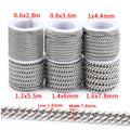 Wholesale Ready Stock Stainless Steel Jewelry Components Waterproof No Tarnish Double Weaving Four-Sided Grinding Chain Spool