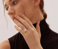 MC326 Wholesale Stainless Steel 18K Gold Plated Jewelry Three-Ring Double-Row Cubic Zirconia Ring Stackable Ring for Women