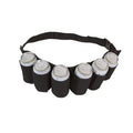6 Pack Insulated Polyester Tactical Vest Beer Can Holder Cooler Waist Bag Beer Belt