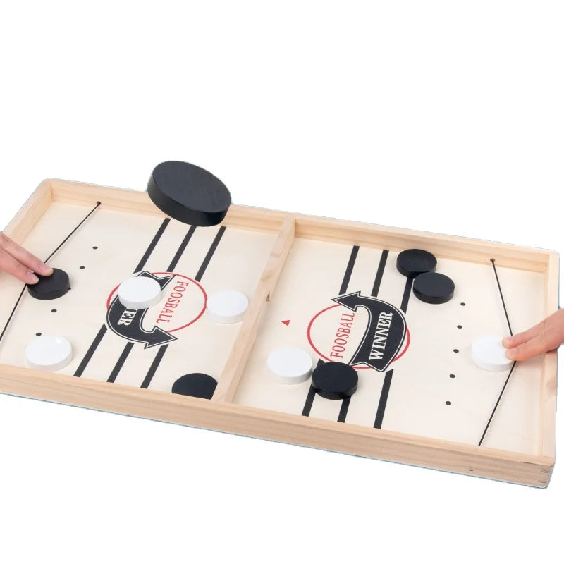Children Hockey Winner Games Funny Family Desktop Battle Board Game Adults Battle Toy Fast Sling Puck Game