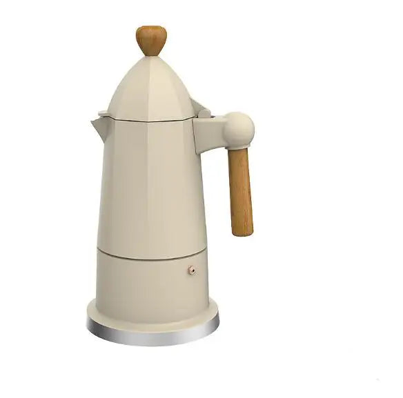 Modern Portable Aluminum Mini Espresso Coffee Maker 3-Cup Percolator Pot Lid Eco-Friendly Food Grade Mocha Moka Pot Coffee Set