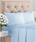 Wholesale 100% Cotton Home Textile Durable King Size Floral Bed Sheet Set 4pcs Soft Folded Stitched Bedding for Hotel Use