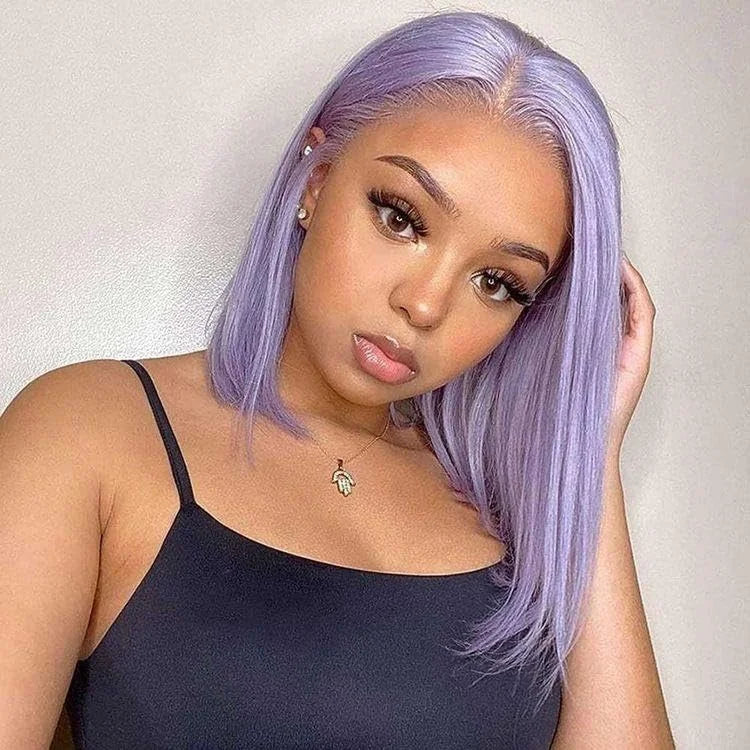 Perruque Bob HD Full Lace Wig Original Hair Unprocessed 13x4 Swiss Lace Front Bob Wig 100% Brazilian Virgin Human Hair Bob Wigs