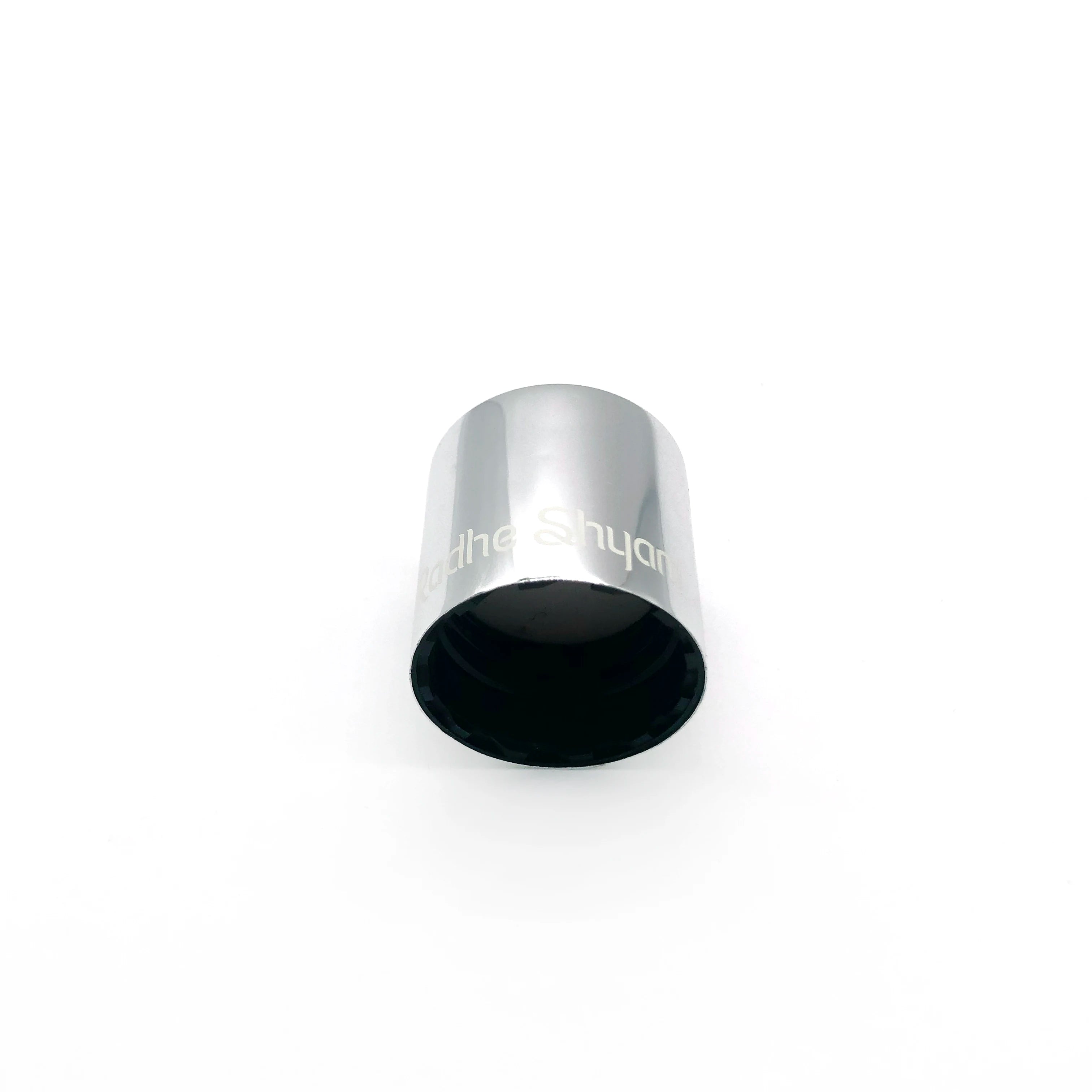 OEM ODM Shiny Silver 24/410 Aluminum Metal Shell Plastic Screw Cap Bottle Stopper for Roll-on Bottle Durable and Stylish