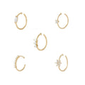 Rainbowking Stylish Design Diamond Full Body Piercing Jewelry Nose Ring Nose Stud Earrings for Everyday Wear