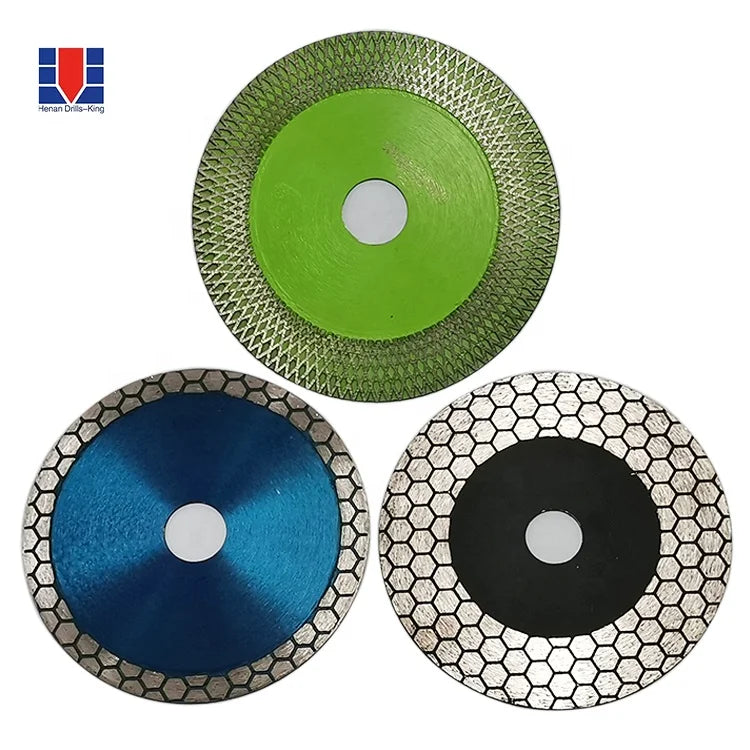 Power Rotory Tool Accessories 115mm Diamond Cutting Disc Tile Ceramic Marble Dry Cutting and Grinding Circular Saw Blade