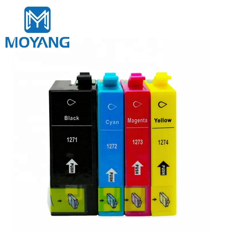MoYang Compatible for EPSON T1271-4 Ink Cartridge Workforce 630/633/635/840 Stylus NX625 Printer Cartridges T1271 T1272 T1274