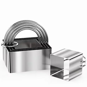Custom Cookie Cutter Pastry Mold Tool Multiple Sizes Donut Cutter Stainless Steel Round Circle Biscuit Cutter with Handle