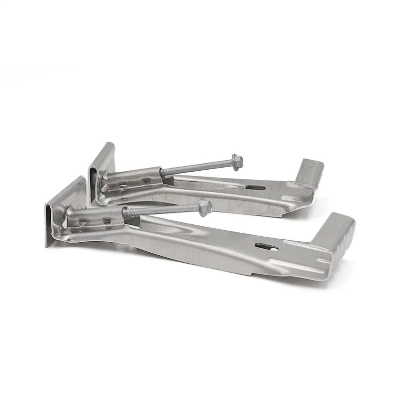 5" Heavy Duty Hidden Rain Gutter Bracket Hook Hangers with Clip