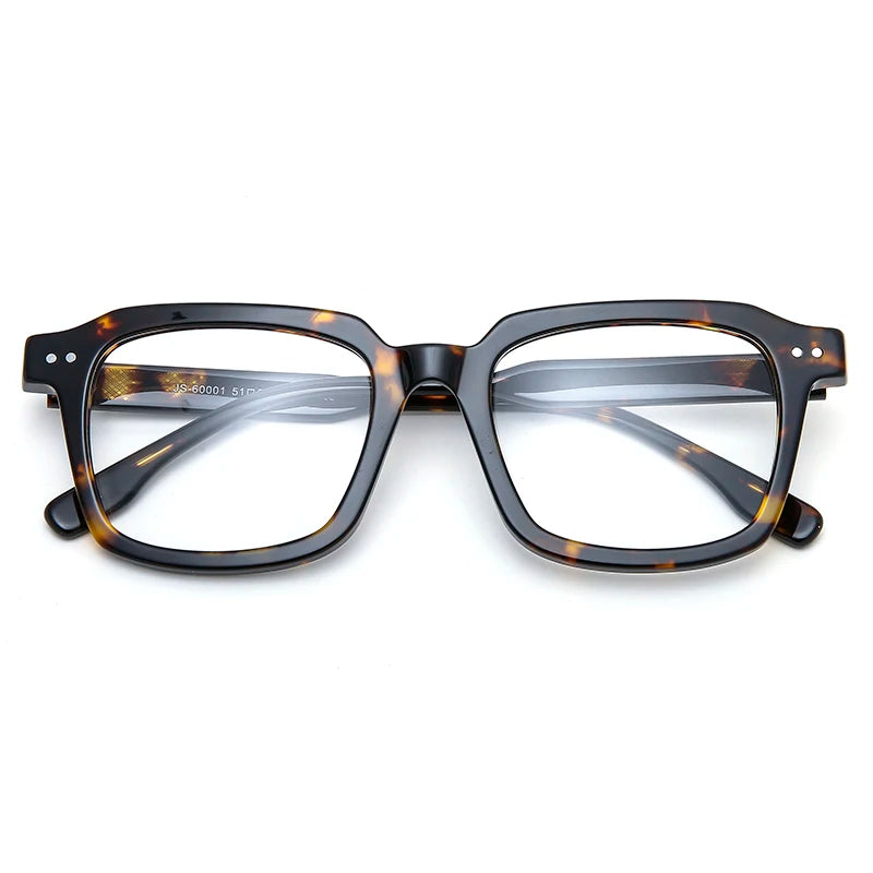 JS60001 High Quality Tortoiseshell Oversized Acetate Frame Optical Glasses