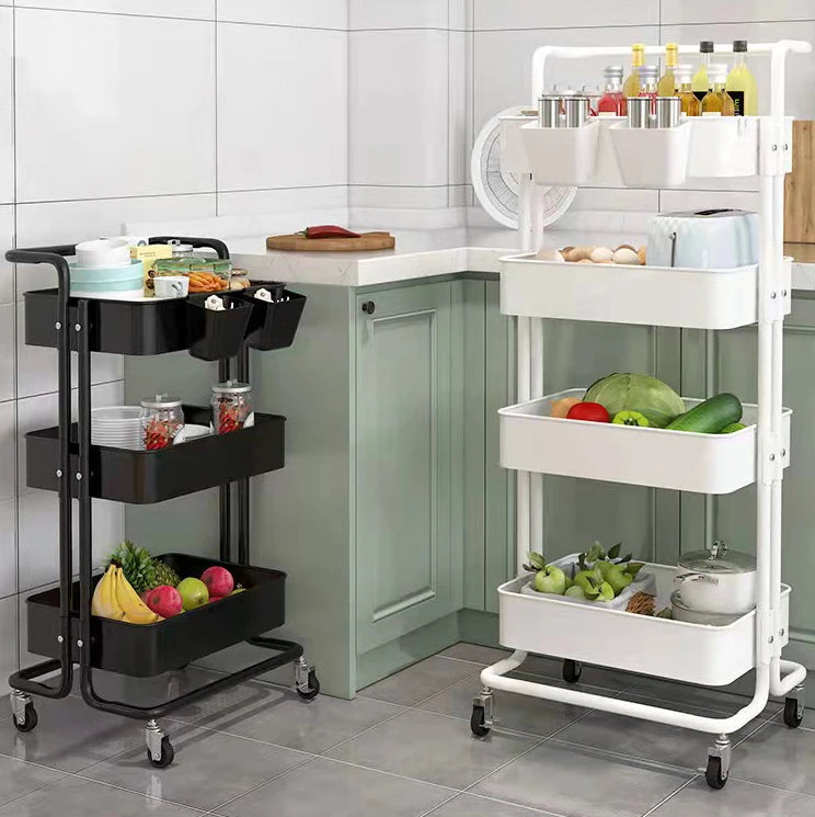 Family Four Tier Multi-Purpose Metal Kitchen Storage Rack
