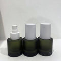 Customize Luxury Green Glass Perfume Oil Bottle 30ml 50ml 100ml Refillable Perfume Glass Spray Bottle with Box Packaging