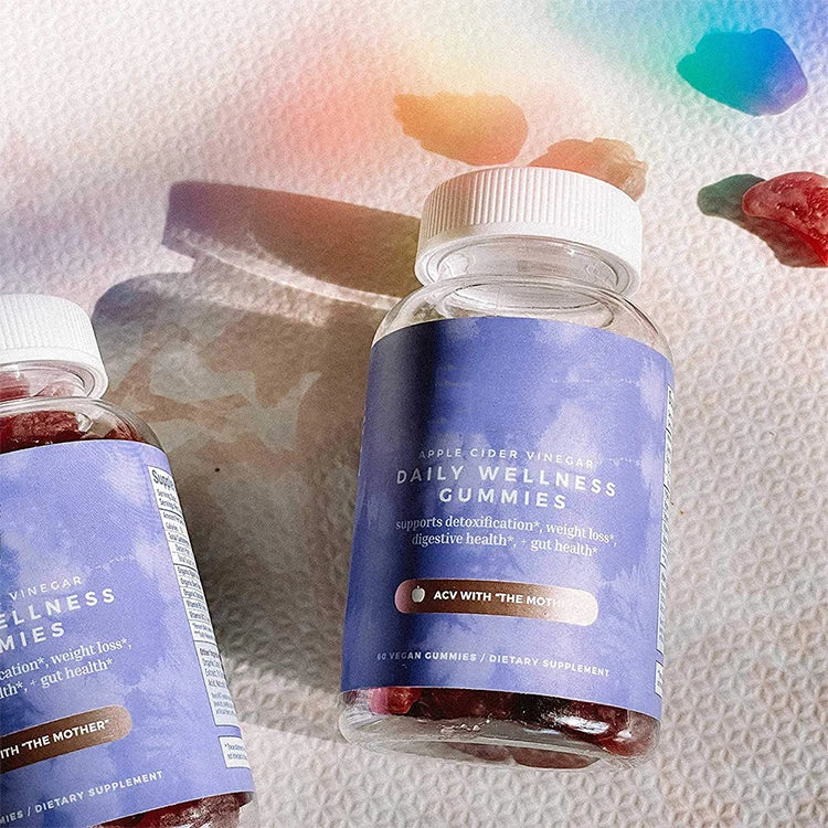 Wholesale Energy Supplements Apple Cider Vinegar Gummies Vitamins Apple Cider Vinegar Soft Chew 60
