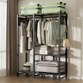 Black White Modern Storage Rack Strong Bag Shelf Simple Movable Hanger Bearing Capacity for Home Furniture Hotel Living Room