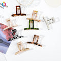 QIYUE Metal Acetate Hair Clip Plate Hair Grab Clip Back Head Shark Clip Hair Accessories