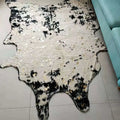 Cute Cow Print Rug for Living Room Bedroom Home Decor Faux Fur Skins Natural Shape Carpets Non-slip Mats