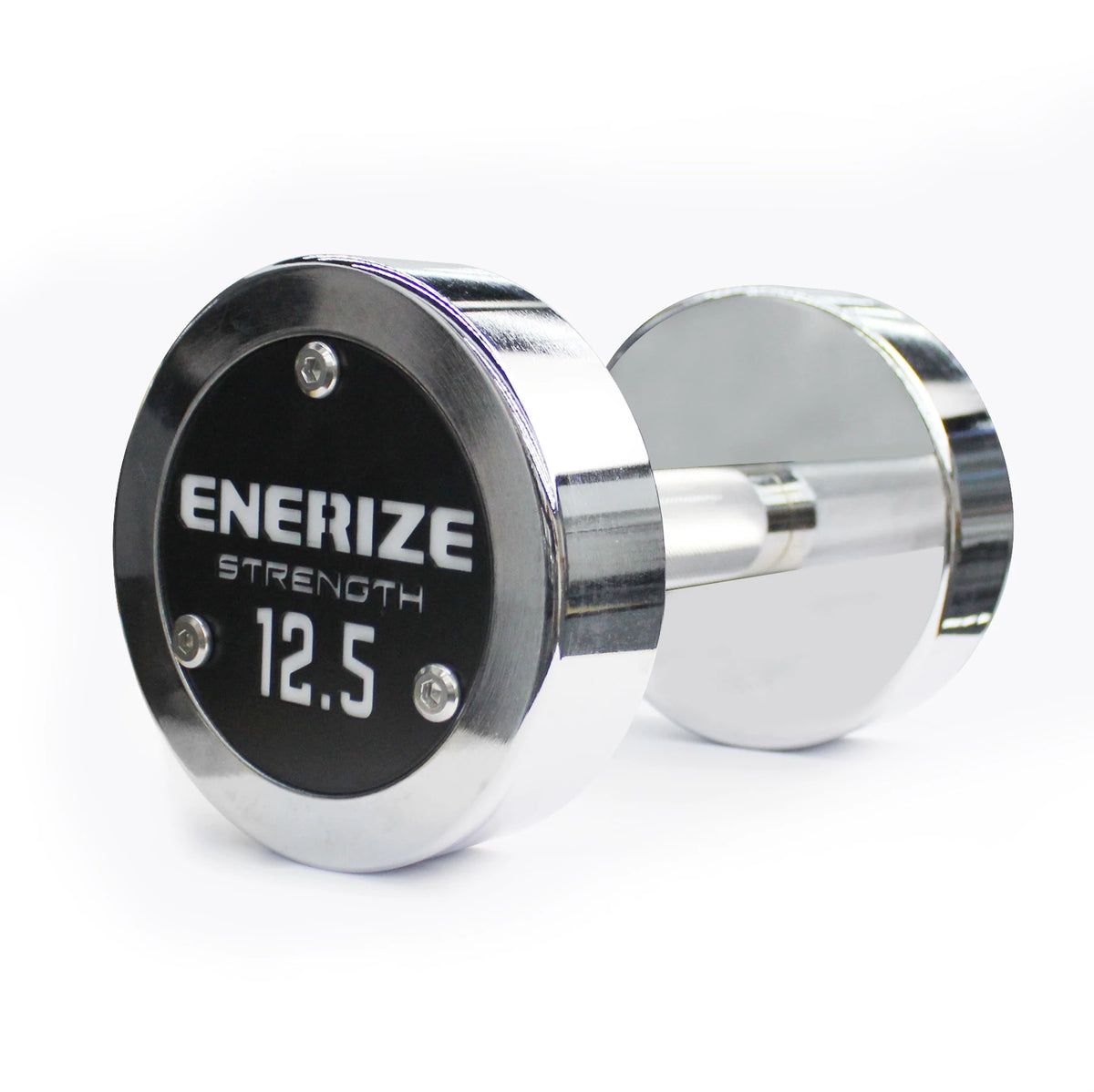 Round Rotate Dumbbell Free Weights Silver Steel Dumbbells Custom Logo Stainless Steel Dumbbell