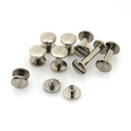 9 Sizes 10mm Curved Head Binding Chicago Screws Nail Stud Stainless Steel Screw Rivets for Photo Album Leather Craft Belt Wallet