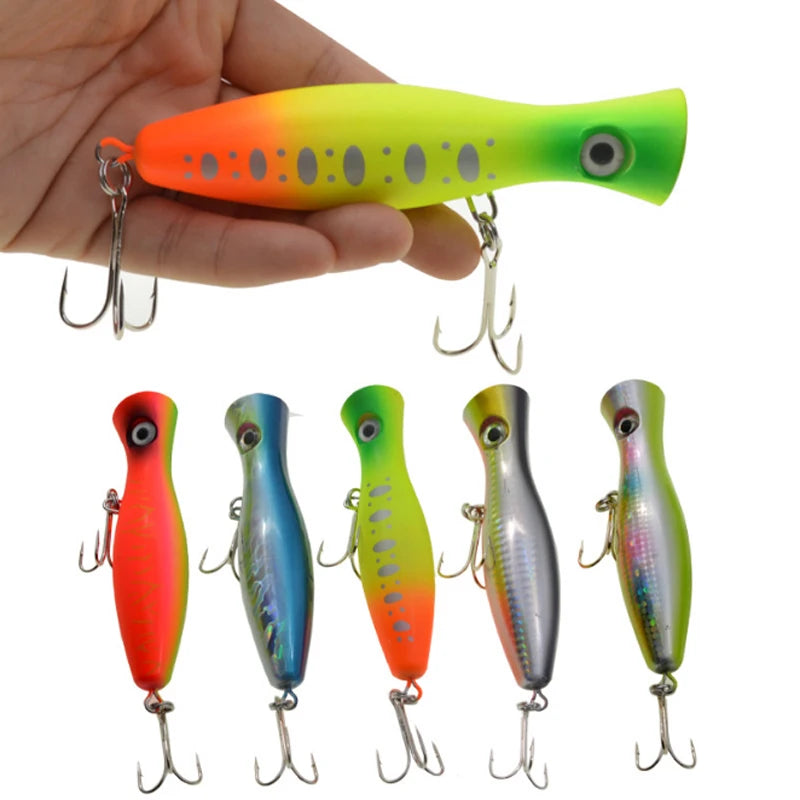 Wholesale 12cm 42g Stock Fishing Lure Topwater Sea Fishing Boat Fishing Popper Bait