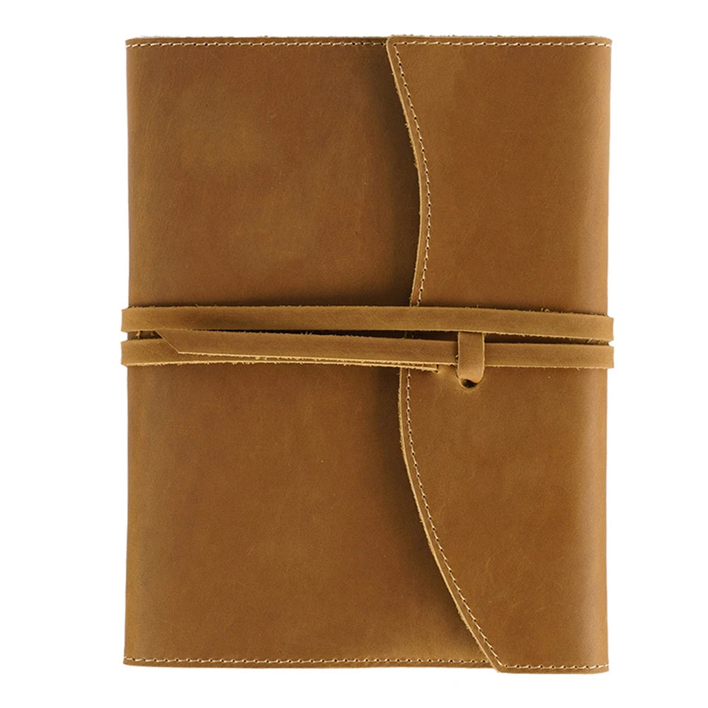 Vintage A5 A6 Crazy Horse Leather Travel Journals Eco Friendly Paper Notebook Notepad Business Gift Promotional Diary Custom