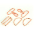 Bag Hardware Accessories Set Rainbow Metal Swivel Claw Clasps Belt Strap Slide D Rings Dog Collar Adjuster Purse Buckles