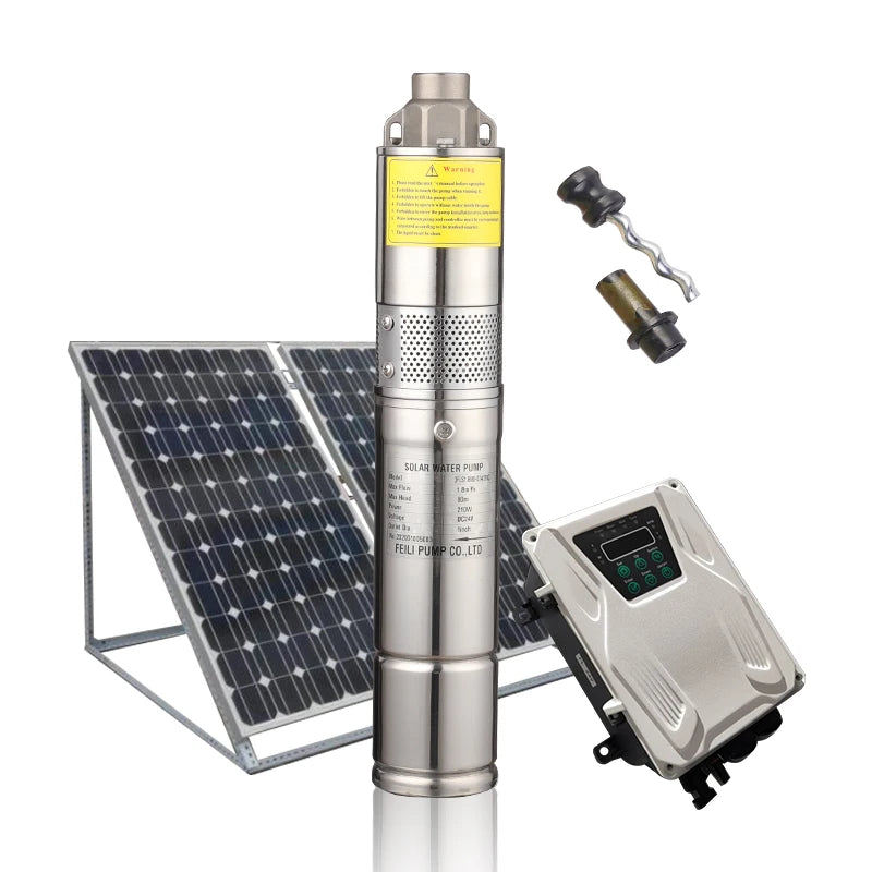 24V High Pressure Solar Screw Pump for Deep Well Water 140W 50m Max Head