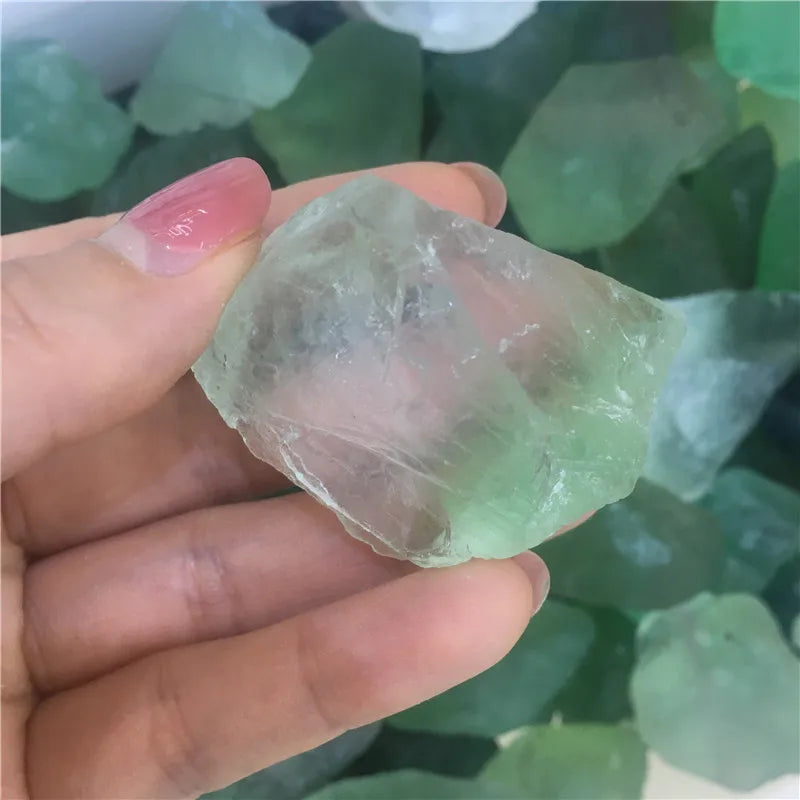 Natural Rough Healing Stones Green Fluorite Crystal Mineral Specimens for Decorative Purposes
