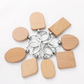 Custom Personalised Creative Wooden Laser Engraving Keychains