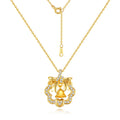 Classic 925 Sterling Silver Jewelry Set Bell Zirconia CZ Pure Solid Christmas Jingle Bell Pendant Necklace