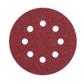 125mm 5 Inch Aluminum Oxide Abrasive Disc 8 Holes Medium Hardness Hook and Loop Backing OEM Customizable Grinder Disc