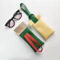 Portable Eyeglasses Pouch Sunglasses Sleeves Soft PU Leather Sunglass Case Eyeglass Case for Women Sunglasses