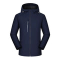 Men's Bonded Casual Full-Zip Waterproof Golf Rain Bomber Jacket Hooded Breathable Thin Mesh Stand Collar Spring Outdoor OEM