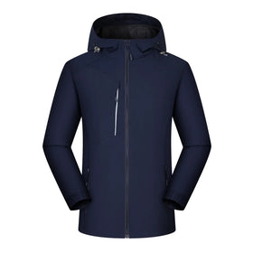 Men's Bonded Casual Full-Zip Waterproof Golf Rain Bomber Jacket Hooded Breathable Thin Mesh Stand Collar Spring Outdoor OEM