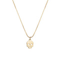 Popular Personalized Jewelry Charms 18k Gold Plated Stainless Steel Skull Pendant Necklace Men