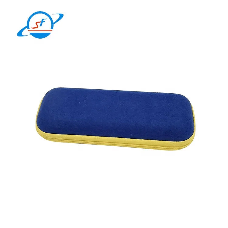 Xinhe Shengfu Eyewear Accessories Unisex Sunglasses Case Box Soft Zipper Protector Case Portable Wool Felt Cloth Sunglasses Case