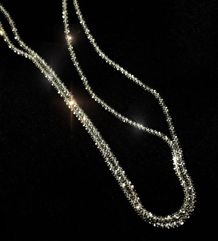 Blink Blink Iced Out Italy 925 Sterling Silver Necklace