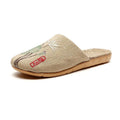 Linen slippers Female Cotton and Linen Thick-sole Comfortable Embroidery Sweat-absorbent Floor Home Slides Wholesale