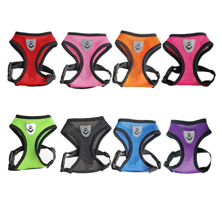 No Pull Reflective Breathable Adjustable Pet Dog Harness Vest