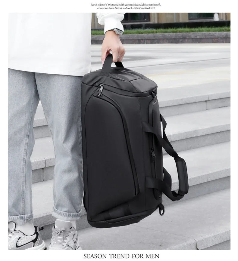 Custom Logo Fitness Sport Gym Bag Large Capacity Wet and Dry Travel Tote Bag Swimming Bag Backpack