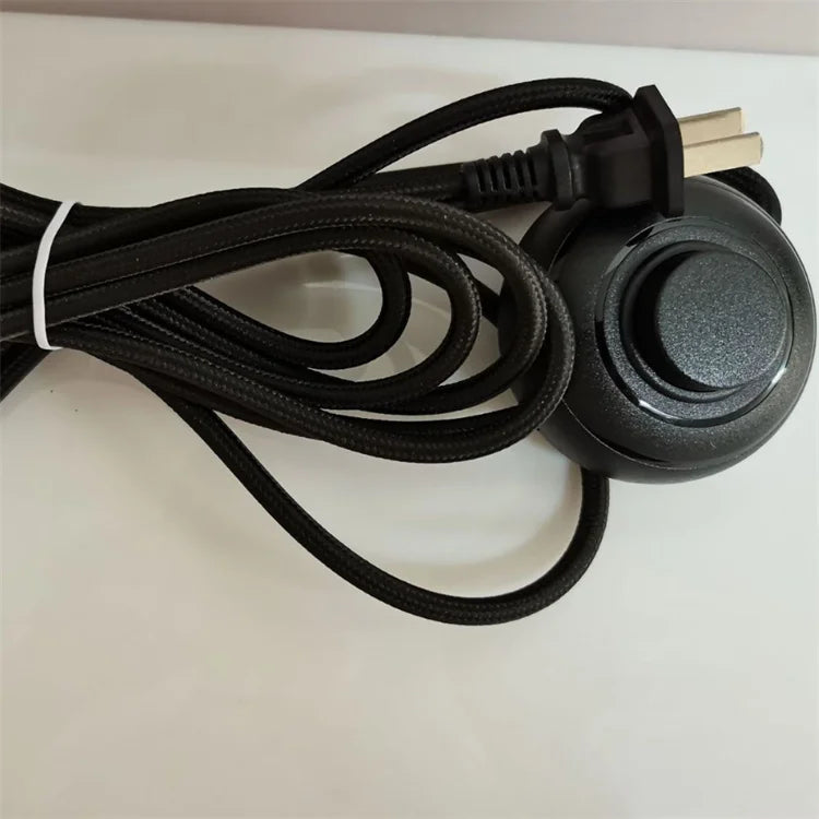 Wire Plug International Standard 0.75mm 317 Switch EU Round Plug E27 Waterproof Ceramic Lamp Holder Foot Pedal Switch
