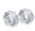 Wholesale M2 M2.5 M3 Plastic PC Clear Transparent Hexagon Nuts